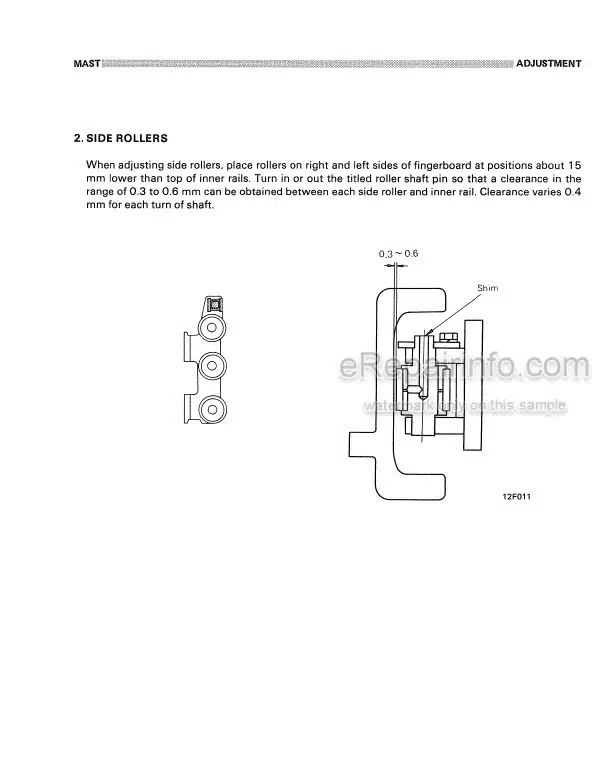 Photo 5 - Komatsu FB10 FB15SH FB20 FB25SH Shop Manual Electric Lift Truck Chassis FB10 25SH-C-BE1