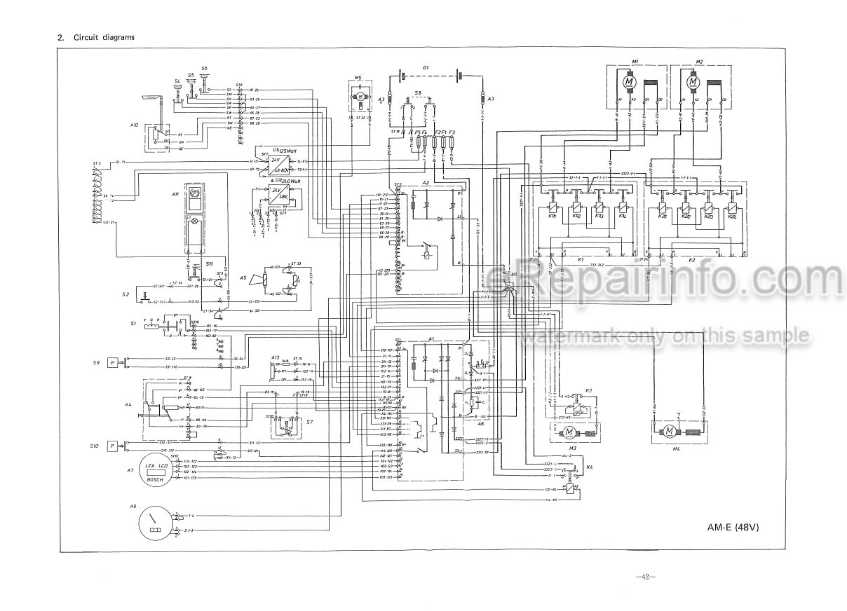 Photo 4 - Komatsu FB13MV-1E To FB20M-1E Shop Manual Electric Lift Truck FBM13-20-1E-BE1