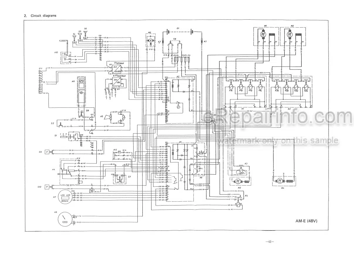 Photo 4 - Komatsu FB13MV-1E To FB20M-1E Shop Manual Electric Lift Truck FBM13-20-1E-BE1
