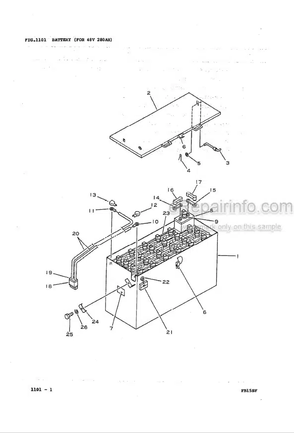 Photo 1 - Komatsu FB15SF-8 Parts Book Forklift Truck PRA08SF-01