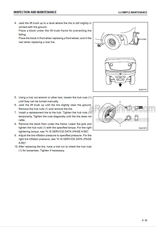 Photo 1 - Komatsu FB15U-12 FB18U-12 FB20AU-12 Operation And Maintenance Manual Electric Forklift Truck TEN00718-02