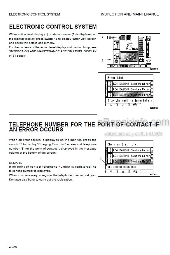 Photo 6 - Komatsu FD10-14 To FG30H-14 Operation And Maintenance Manual Forklift Truck OM025