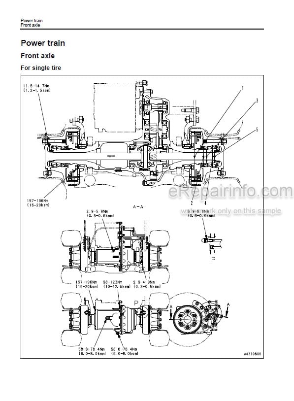 Photo 3 - Komatsu FB25-12 Shop Manual Forklift Truck SEN06482-01