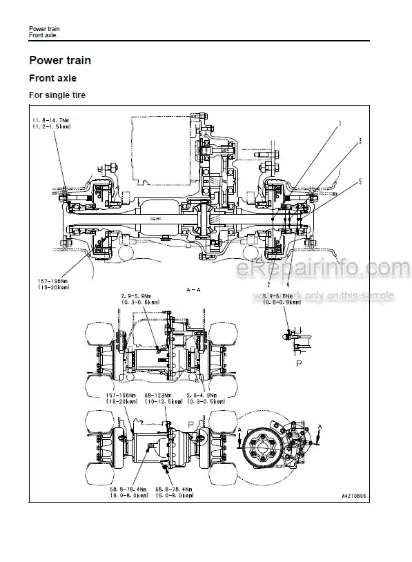 Photo 3 - Komatsu FB25-12 Shop Manual Forklift Truck SEN06482-01