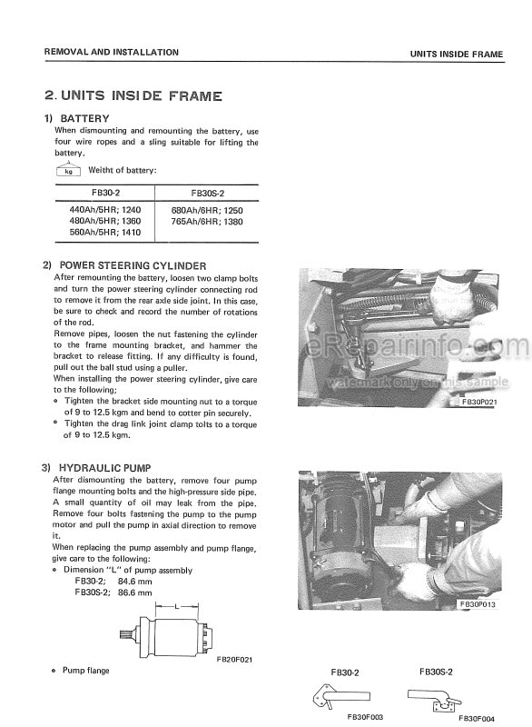 Photo 6 - Komatsu FD40Z-5 To FG45S-6 Shop Manual Forklift SM043