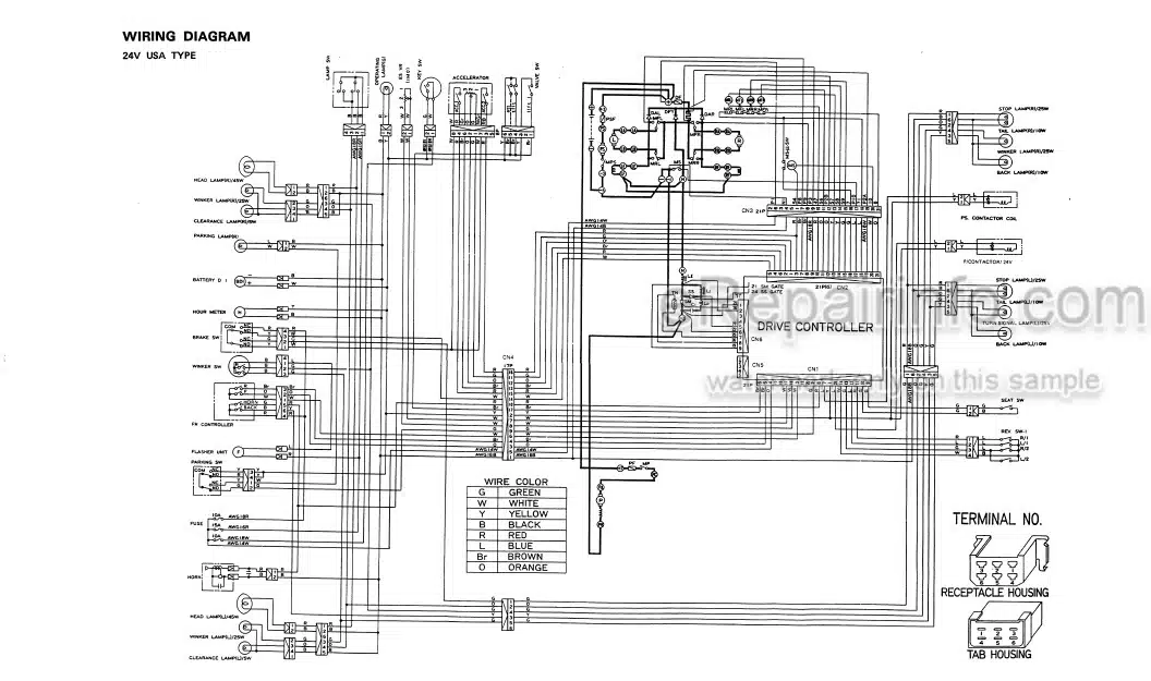 Photo 4 - Komatsu FBM10M-2 To FB18M-2 Shop Manual Electrical System For Forklift SM019