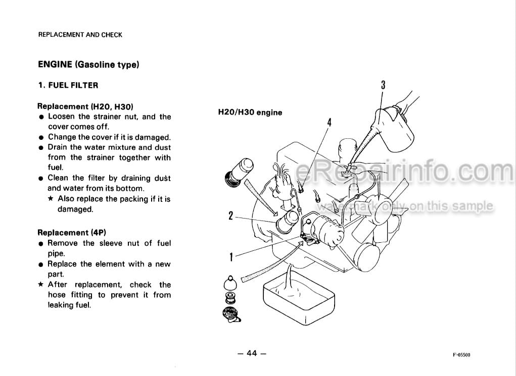 Photo 1 - Komatsu FD10-14 To FG30H-14 Operation And Maintenance Manual Forklift Truck OM025