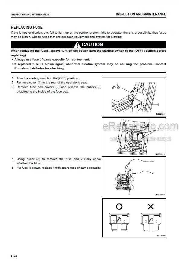 Photo 2 - Komatsu FD200-7 FD250-7 Operation And Maintenance Manual Forklift Truck TEN00738-05