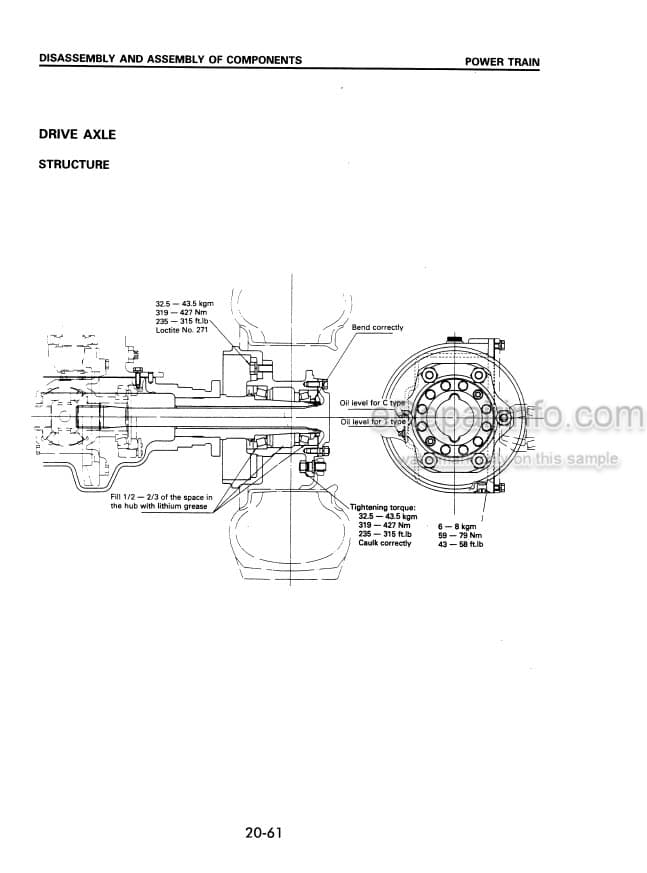 Photo 4 - Komatsu FD40Z-5 To FG45S-6 Shop Manual Forklift SM043