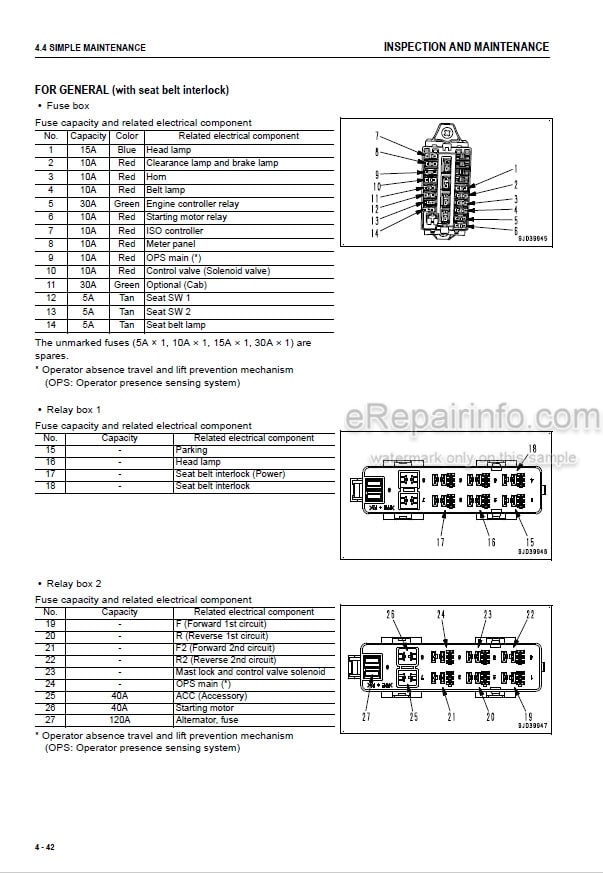 Photo 10 - Komatsu FD60-10 FD70-10 FD80-10 Operation And Maintenance Manual Forklift Truck TEN00721-06