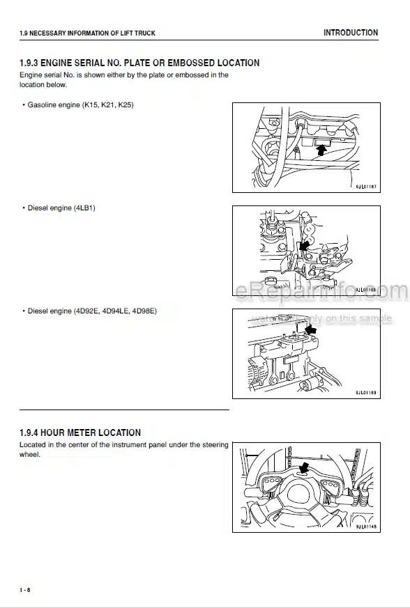 Photo 4 - Komatsu FG10-20 To FD30N-16 Operation And Maintenance Manual Forklift Truck AEB16E1-12