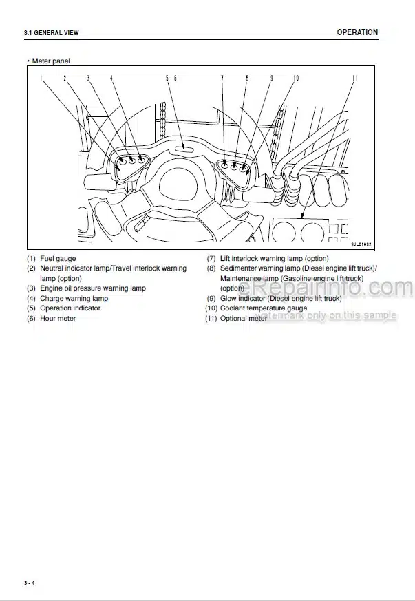 Photo 3 - Komatsu FG10-20 To FD30N-16 Operation And Maintenance Manual Forklift Truck AEB16E1-12