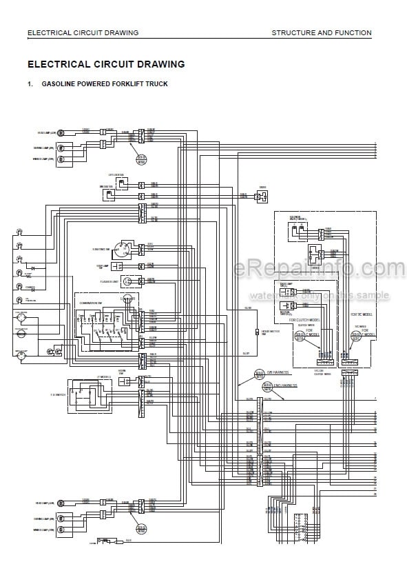 Photo 3 - Komatsu FG10-21 To FD35A-16 Shop Manual Forklift SEN05692-03 SEN05692-04