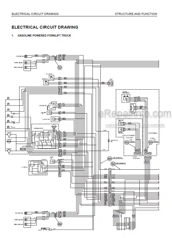 Photo 3 - Komatsu FG10-21 To FD35A-16 Shop Manual Forklift SEN05692-03 SEN05692-04