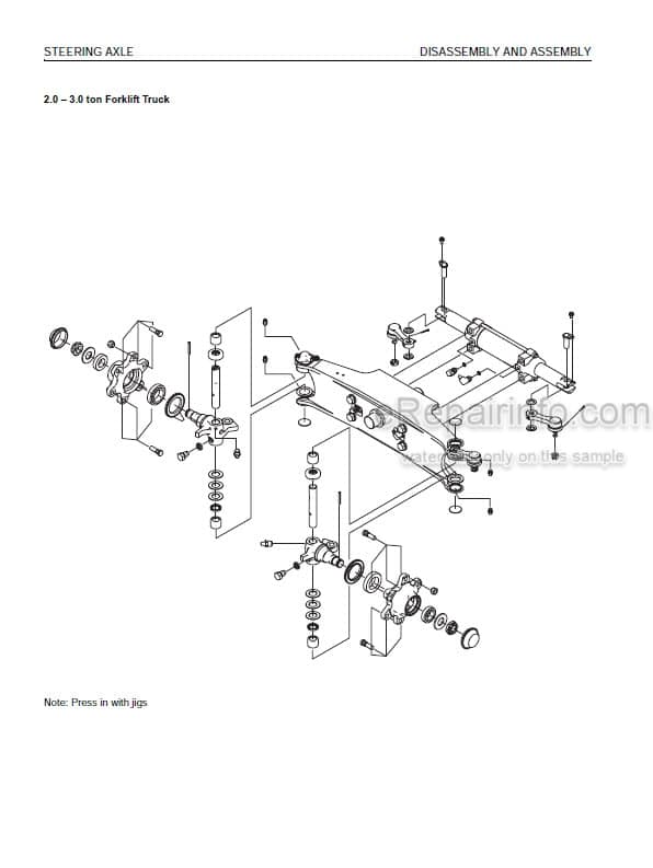 Photo 5 - Komatsu FG10-21 To FD35A-16 Shop Manual Forklift SEN05692-03 SEN05692-04