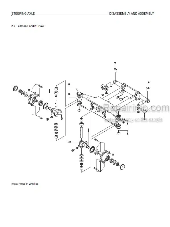 Photo 5 - Komatsu FG10-21 To FD35A-16 Shop Manual Forklift SEN05692-03 SEN05692-04