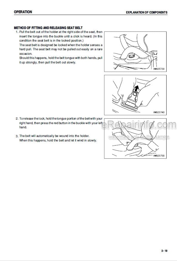 Photo 9 - Komatsu FG20-14 To FD20J-14 Operation And Maintenance Manual Forklift Truck AEB14E1-02