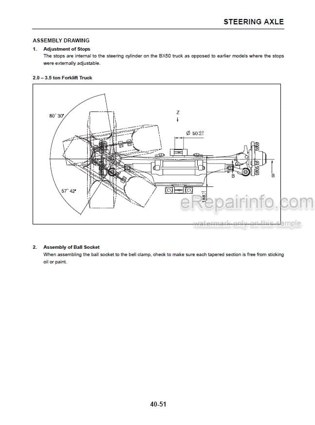 Photo 4 - Komatsu FG20-16 To FD20-16 BX50 Series Service Manual Forklift Truck SM160