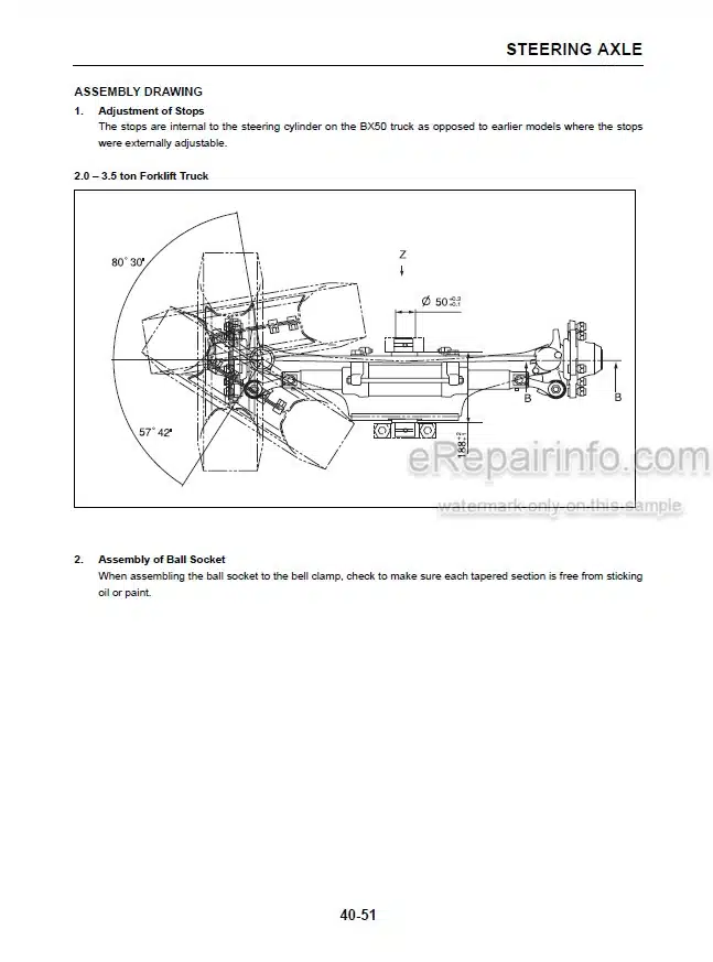 Photo 4 - Komatsu FG20-16 To FD20-16 BX50 Series Service Manual Forklift Truck SM160