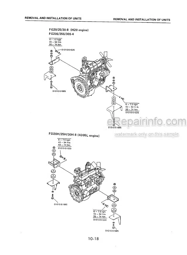 Photo 8 - Komatsu FG20-8 To FD30H-8 Shop Manual Forklift Truck SM029