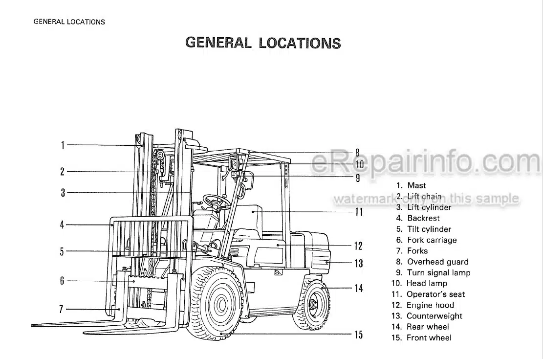 Photo 3 - Komatsu FG35Z-6 To FD35-5 Operation And Maintenance Manual Forklift Truck FGD35-45-5-AE1