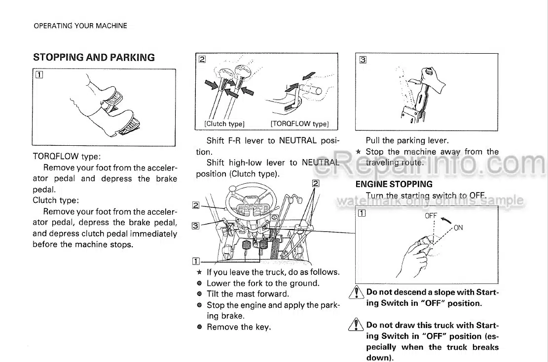 Photo 8 - Komatsu FG35Z-6 To FD35-5 Operation And Maintenance Manual Forklift Truck FGD35-45-5-AE1