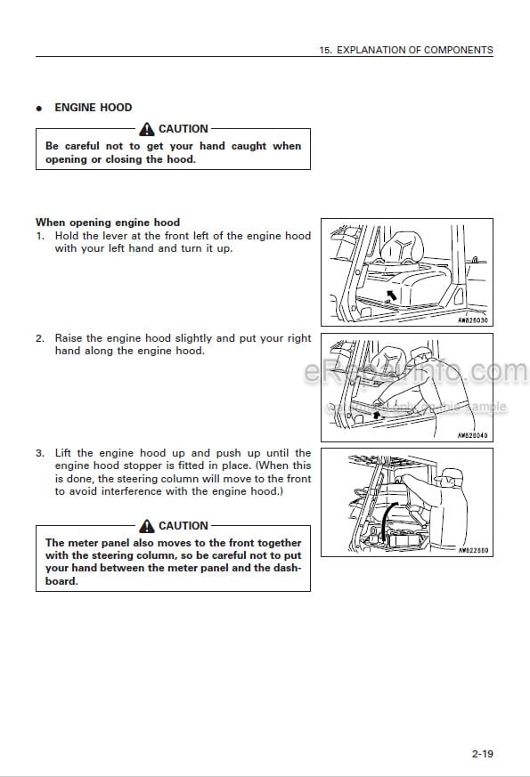 Photo 5 - Komatsu FG50-7 To FD80-8 Operation And Maintenance Manual Forklift Truck TEN00576-00