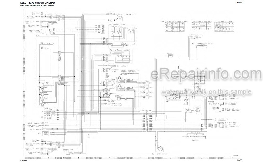 Photo 4 - Komatsu FG50-7 To FD80-8 DX7 DX8 Shop Manual Forklift Truck SM141