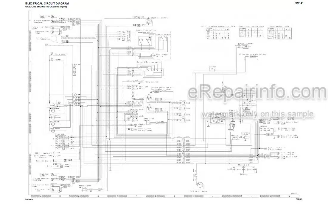 Photo 4 - Komatsu FG50-7 To FD80-8 DX7 DX8 Shop Manual Forklift Truck SM141