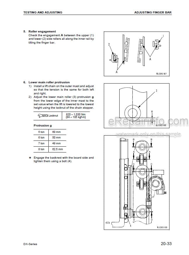 Photo 1 - Komatsu FG50-7 To FD80-8 DX7 DX8 Shop Manual Forklift Truck SM141