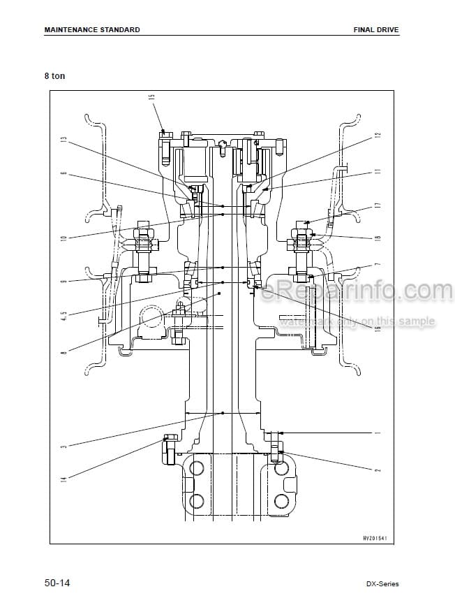 Photo 5 - Komatsu FG50-7 To FD80-8 DX7 DX8 Shop Manual Forklift Truck SM141