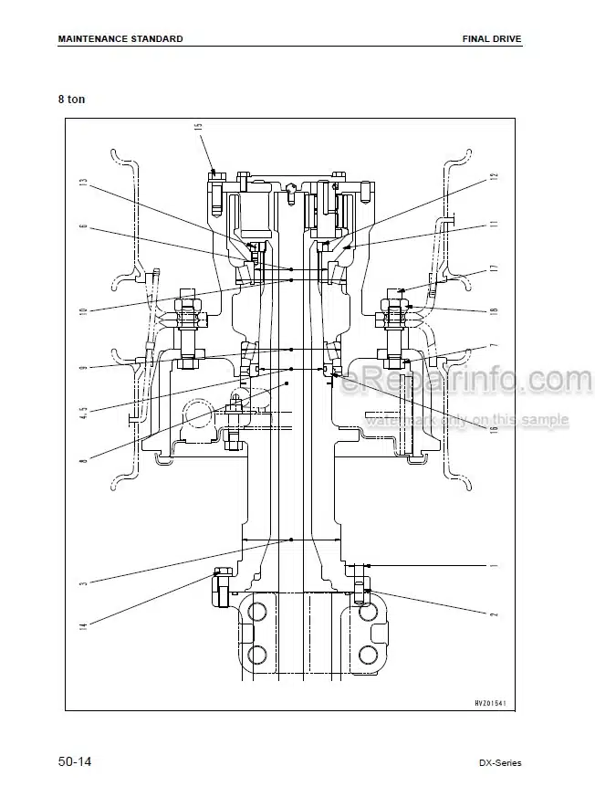 Photo 5 - Komatsu FG50-7 To FD80-8 DX7 DX8 Shop Manual Forklift Truck SM141
