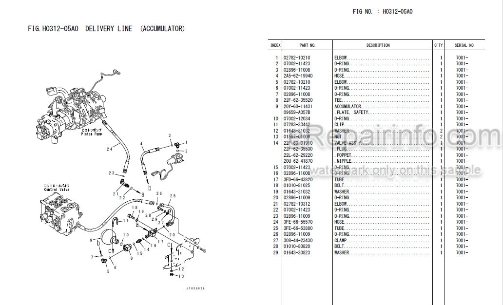 Photo 4 - Komatsu FH100-1 To FH160-1 Parts Book Forklift Truck Chassis FEN04332-01
