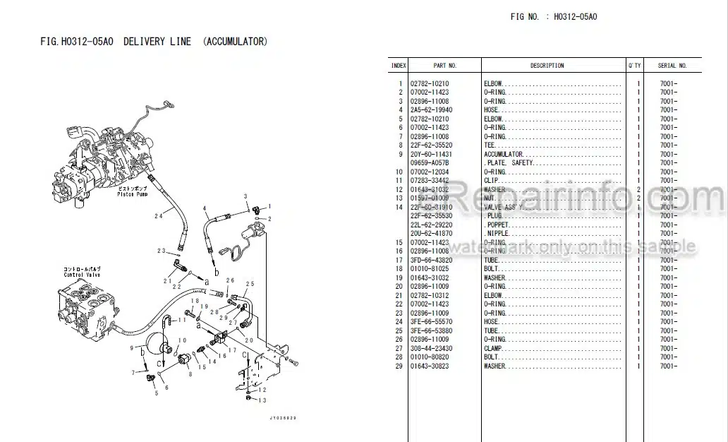 Photo 4 - Komatsu FH100-1 To FH160-1 Parts Book Forklift Truck Chassis FEN04332-01
