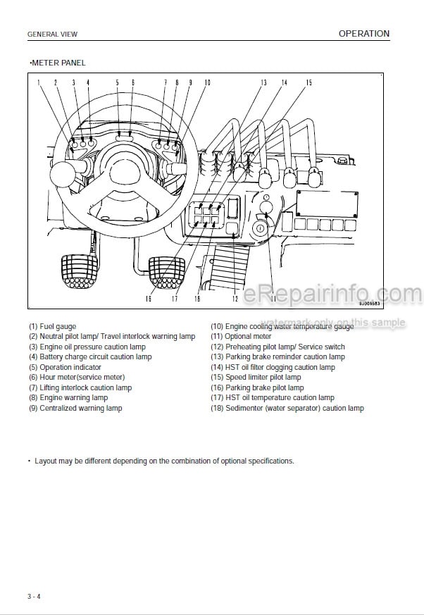 Photo 4 - Komatsu FH35-1 FH40-1 FH45-1 FH50-1 Operation And Maintenance Manual Forklift Truck TEN00716-03