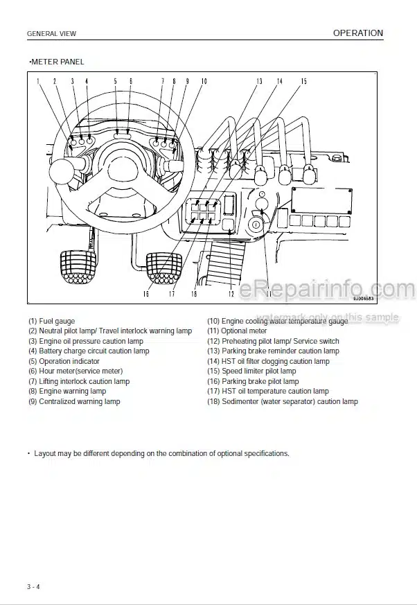 Photo 4 - Komatsu FH35-1 FH40-1 FH45-1 FH50-1 Operation And Maintenance Manual Forklift Truck TEN00716-03