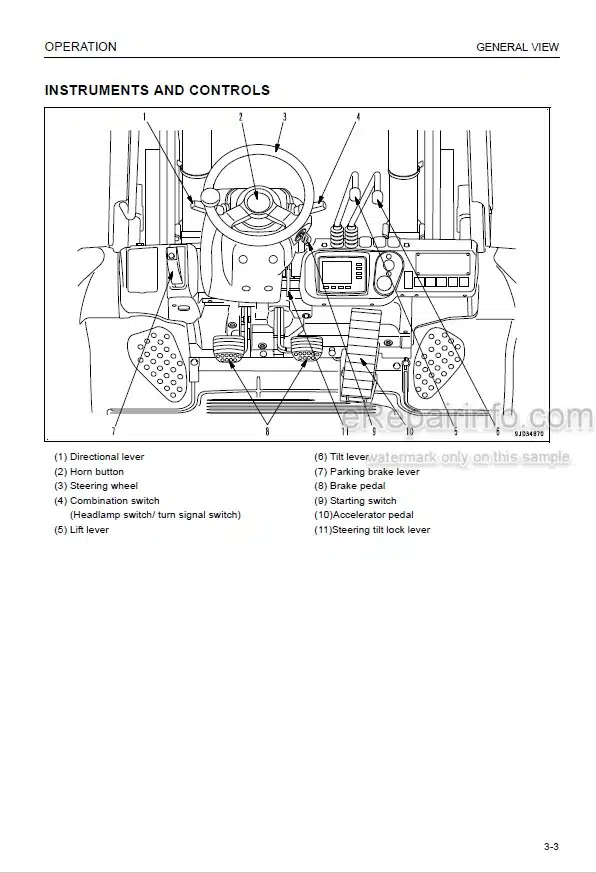 Photo 5 - Komatsu FH35-2 FH40-2 FH45-2 FH50-2 Operation And Maintenance Manual Forklift Truck PEN00963-02