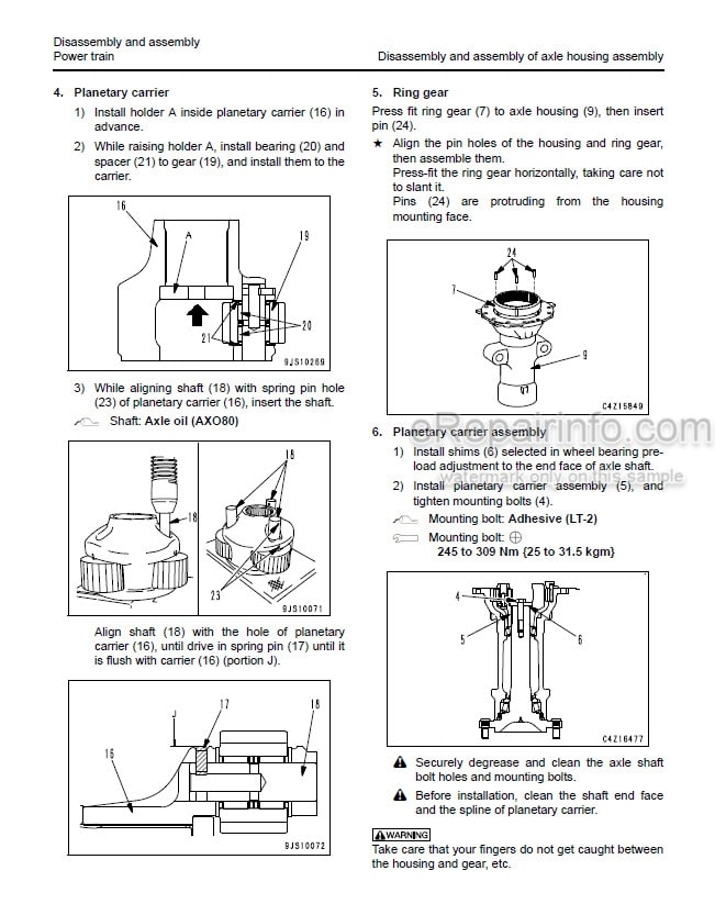 Photo 3 - Komatsu FH35-2 FH40-2 FH45-2 FH50-2 Service Manual Forklift Truck SM164