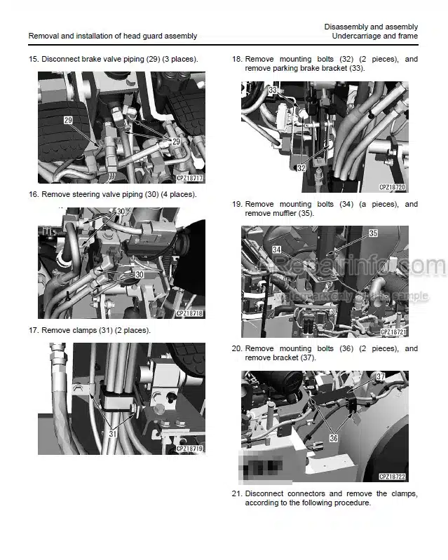 Photo 2 - Komatsu FH35-2 FH40-2 FH45-2 FH50-2 Service Manual Forklift Truck SM164