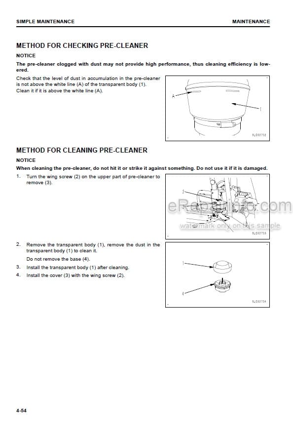 Photo 2 - Komatsu FH60-2 FH70-2 FH80-2 Operation And Maintenance Manual Forklift Truck PEN00922-02