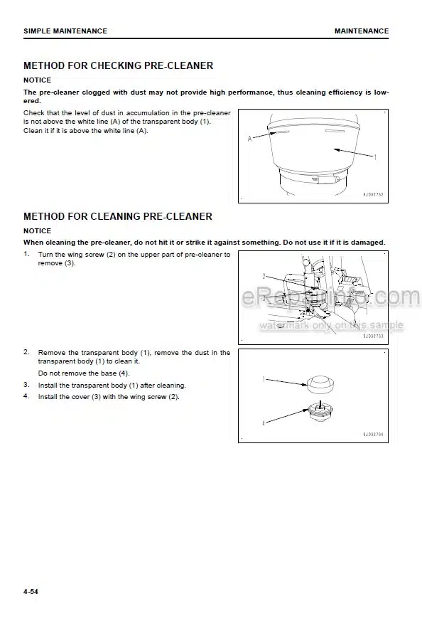 Photo 2 - Komatsu FH60-2 FH70-2 FH80-2 Operation And Maintenance Manual Forklift Truck PEN00922-02