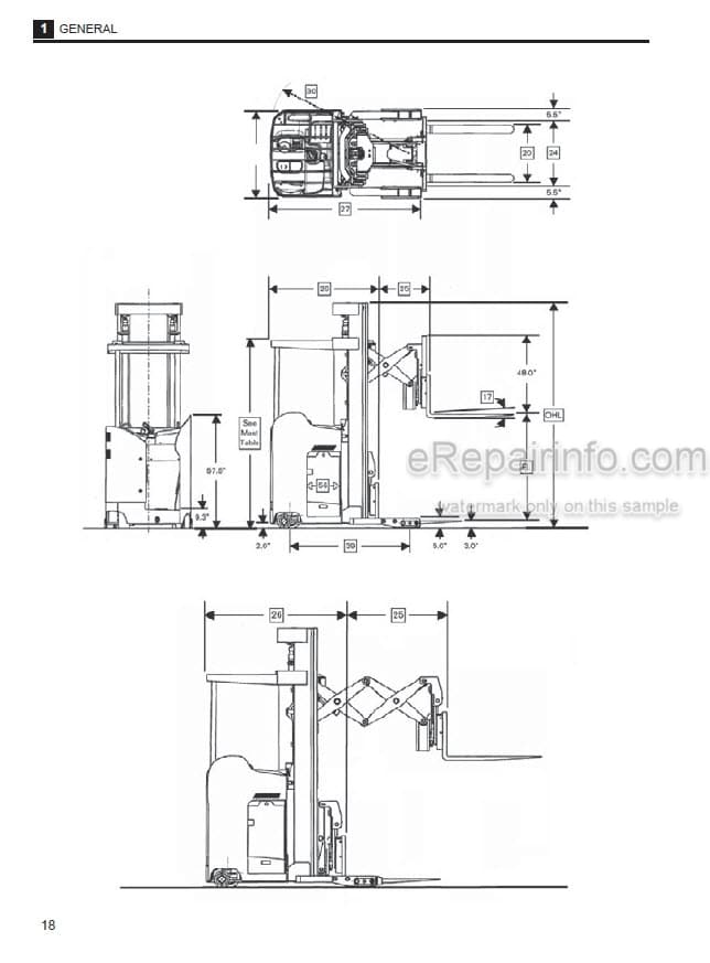 Photo 3 - Komatsu FR15K-3 FR18K-3 FR23K-3 Service Manual Standup Rider SM151