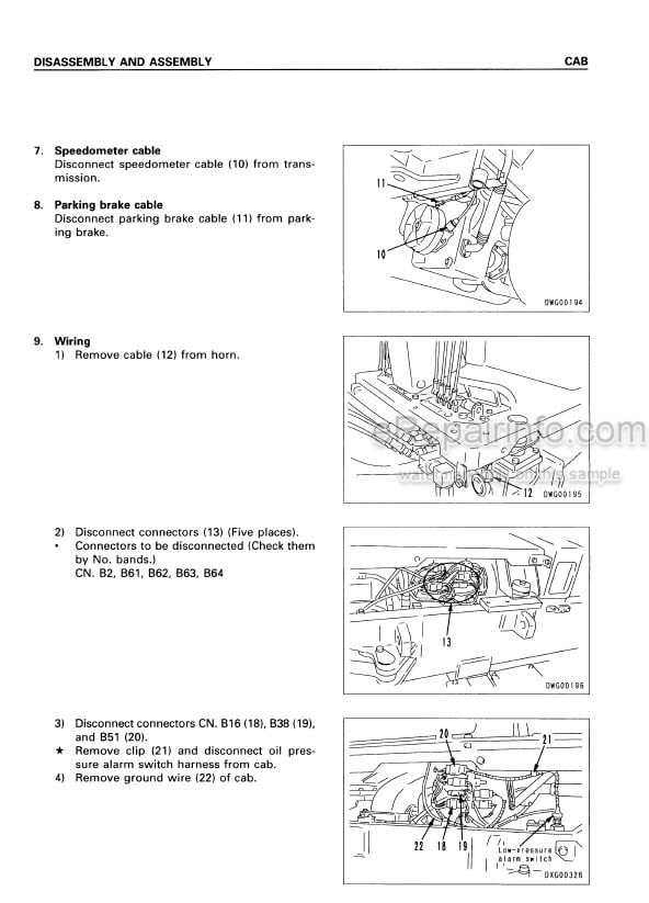 Photo 3 - Komatsu GD305A-3 Shop Manual Motor Grader SEBM018000 SN 8018-