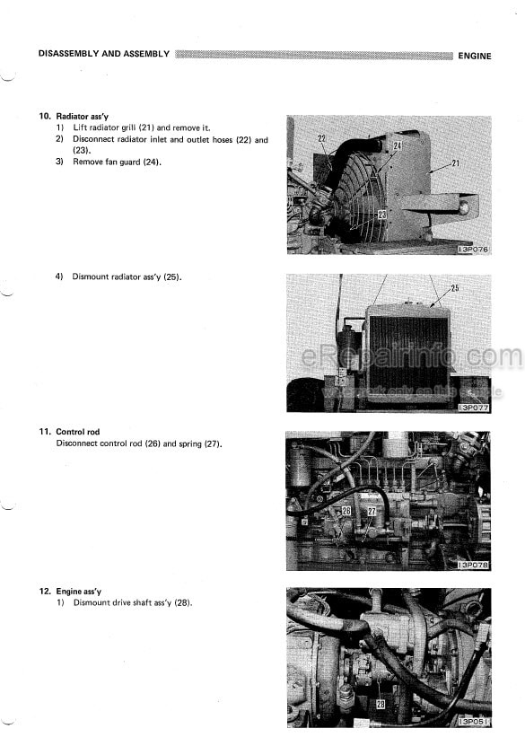 Photo 7 - Komatsu GD500R-1 Shop Manual Motor Grader GD500R 1-BE1 SN 10001-