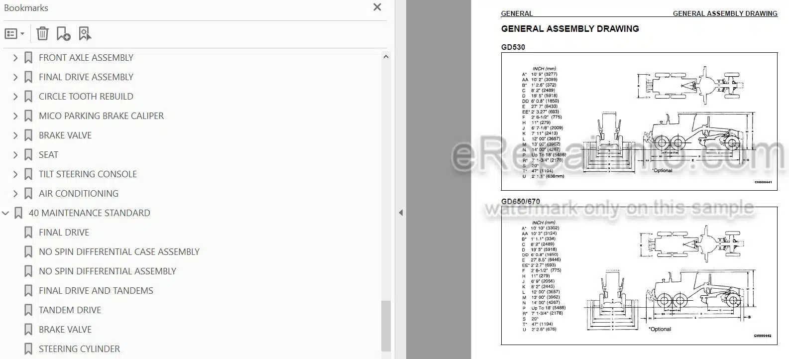 Photo 4 - Komatsu GD530A-2BY GD530A-2CY GD530AW-2BY GD530AW-2CY GD650A-2BY GD650A-2CY GD650AW-2BY GD650AW-2CY GD670A-2BY GD670A-2CY GD670AW-2BY GD670AW-2CY Shop Manual Motor Grader CEBD009900