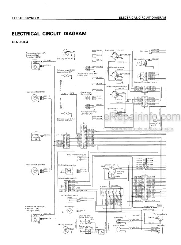 Photo 4 - Komatsu GD700R-4 GD705A-4 Shop Manual Motor Grader SEBM023E0404 SN 16001- 21001-