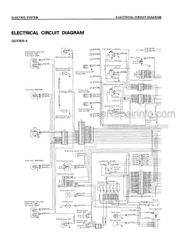 Photo 4 - Komatsu GD700R-4 GD705A-4 Shop Manual Motor Grader SEBM023E0404 SN 16001- 21001-