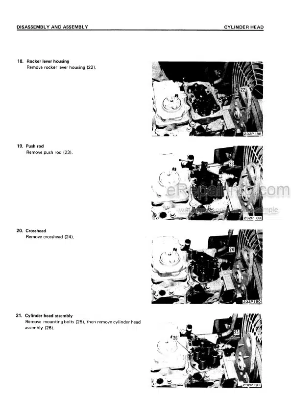 Photo 6 - Komatsu GD700R-4 GD705A-4 Shop Manual Motor Grader SEBM023E0404 SN 16001- 21001-