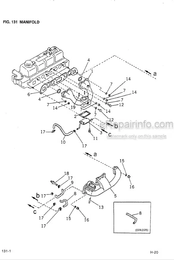 Photo 2 - Komatsu H20 Parts Manual Gasoline Engine PGBH200-01