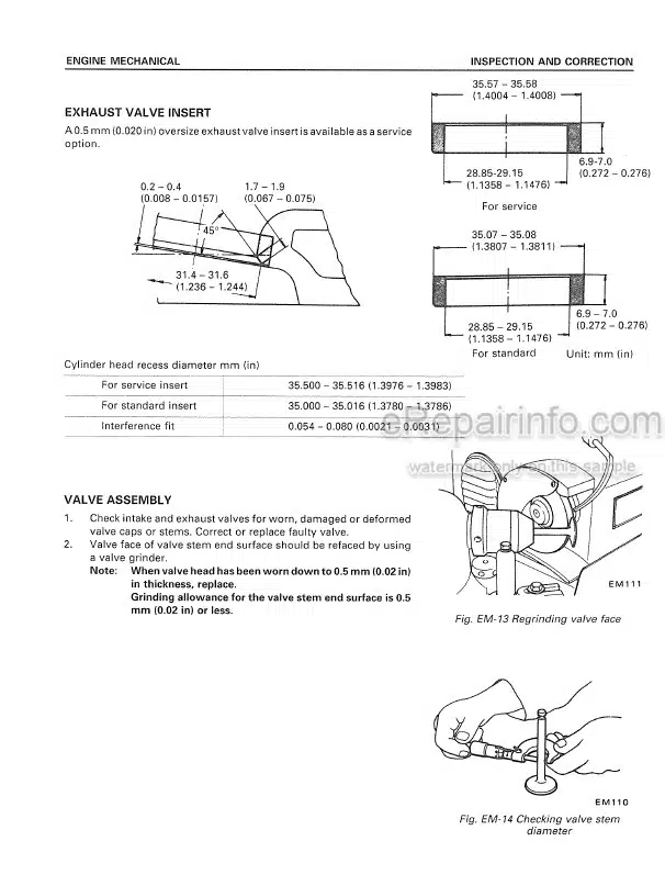 Photo 2 - Komatsu H20 Shop Manual Gasoline Engine For Komatsu Forklift